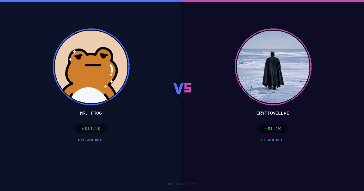 Mr. Frog vs Cryptovillain26 preview