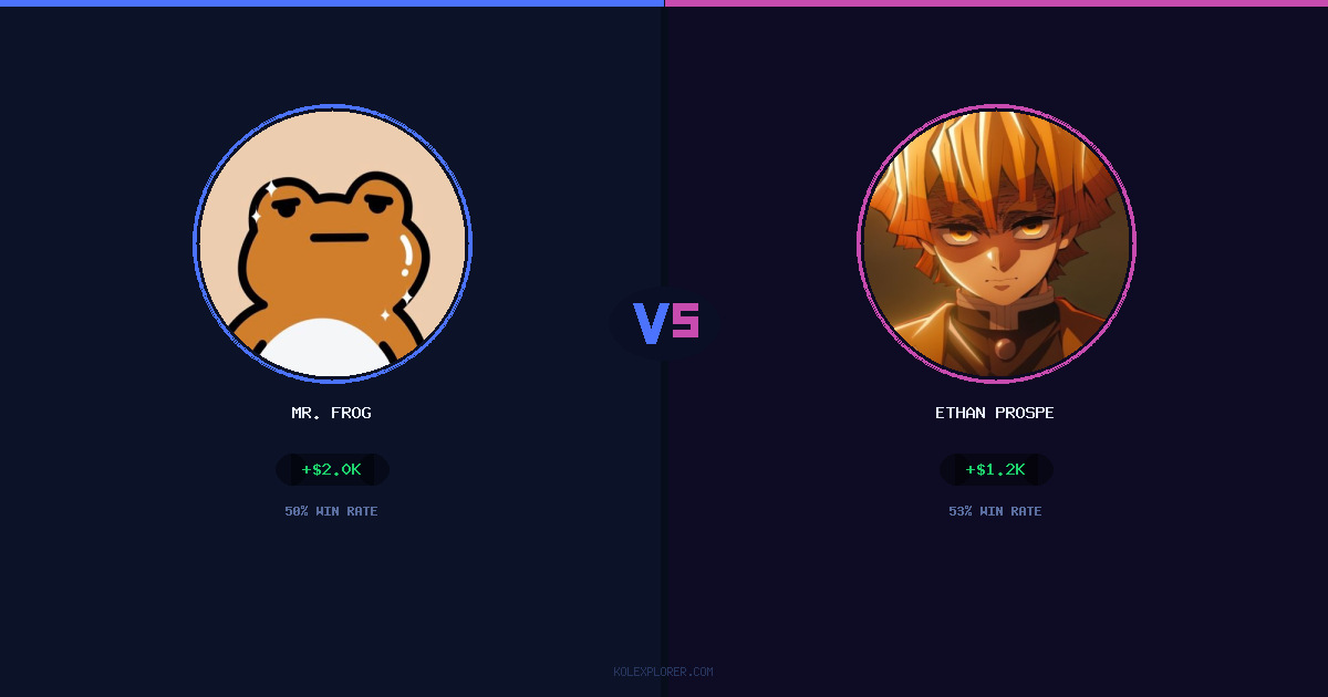 Mr. Frog vs Ethan Prosper preview