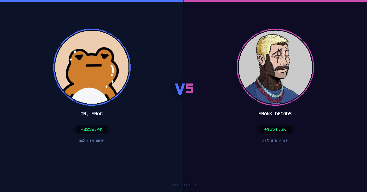 Mr. Frog vs Frank degods preview