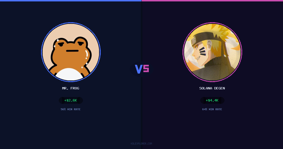 Mr. Frog vs Solana degen preview