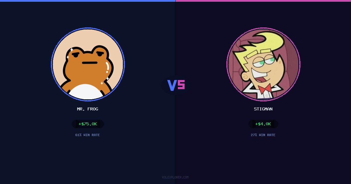 Mr. Frog vs Stigman preview