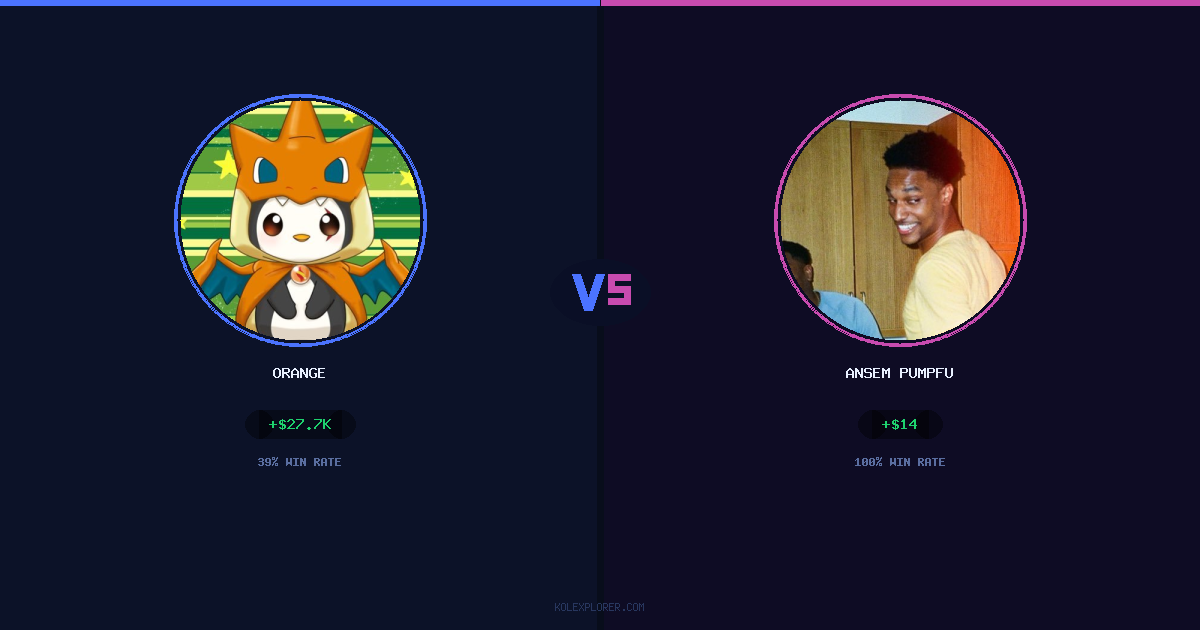 Orange vs Ansem Pumpfun preview