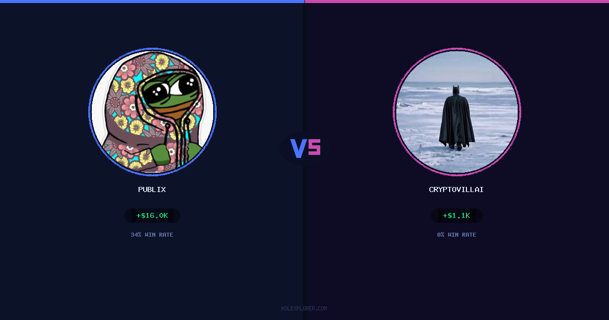 Publix vs Cryptovillain26 preview