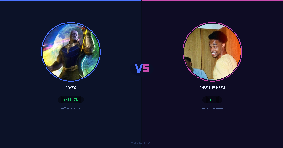 Qavec vs Ansem Pumpfun preview