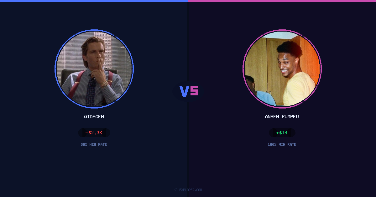 QTDEGEN vs Ansem Pumpfun preview
