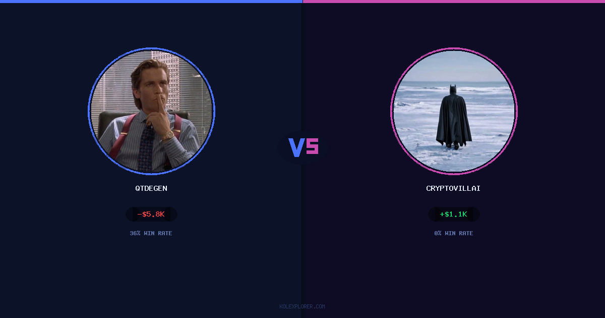 QTDEGEN vs Cryptovillain26 preview