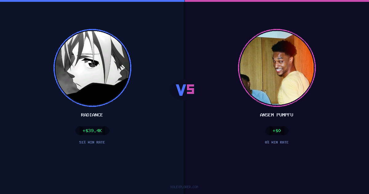 Radiance vs Ansem Pumpfun preview