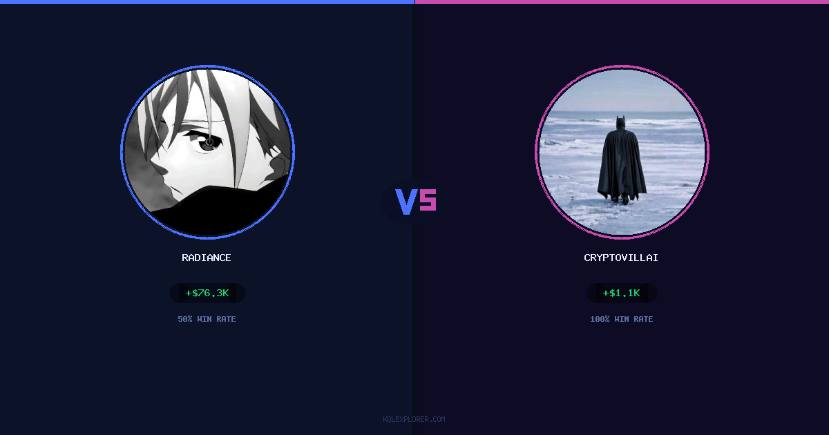 Radiance vs Cryptovillain26 preview