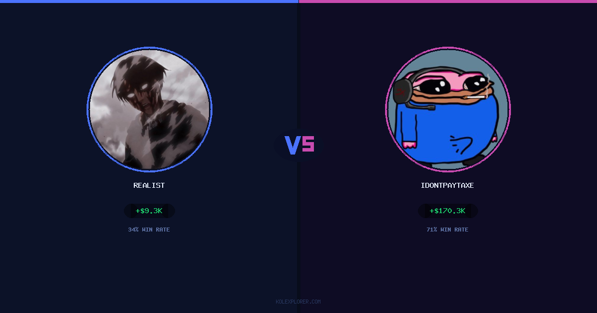 Realist vs IdontPayTaxes preview