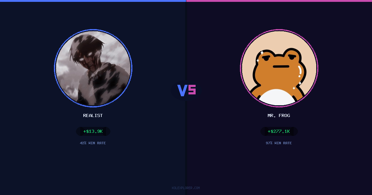 Realist vs Mr. Frog preview