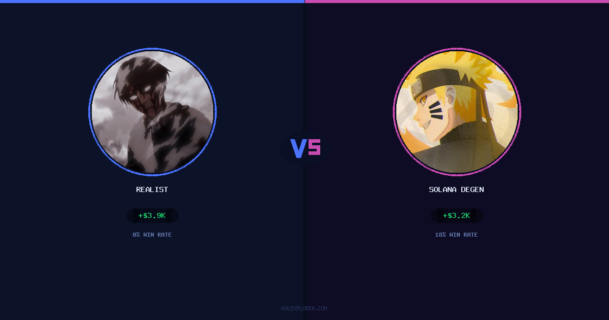 Realist vs Solana degen preview