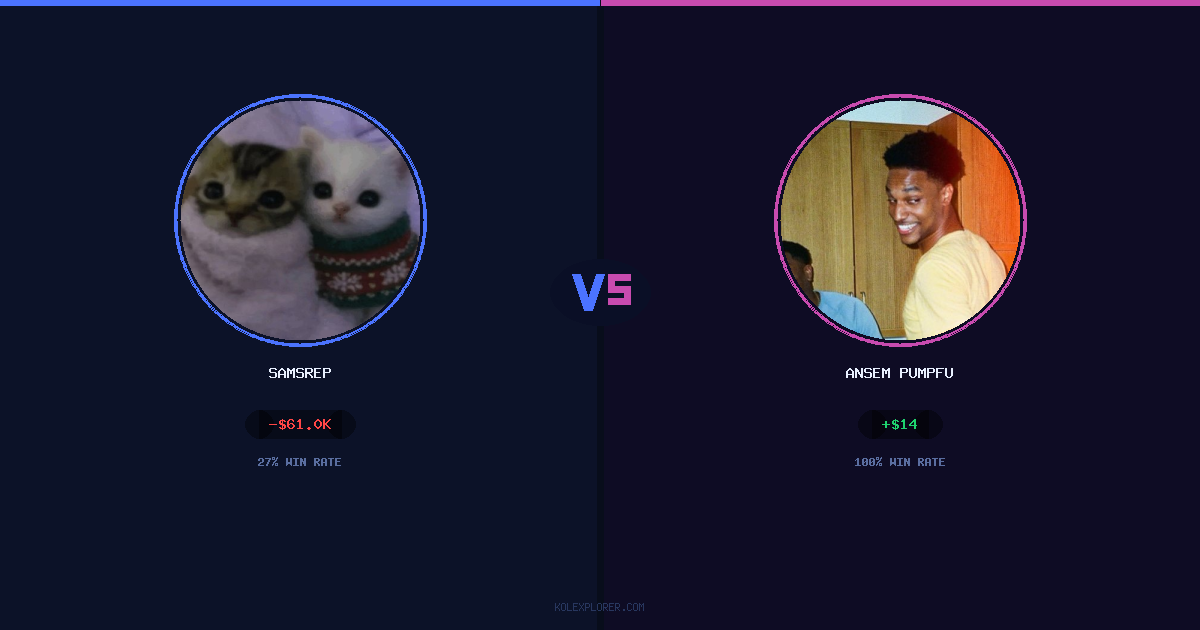 Samsrep vs Ansem Pumpfun preview