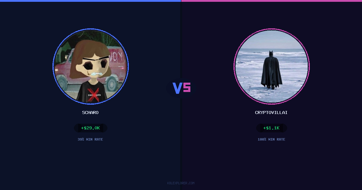 Scharo vs Cryptovillain26 preview