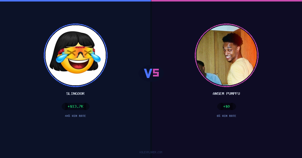 Slingoor vs Ansem Pumpfun preview