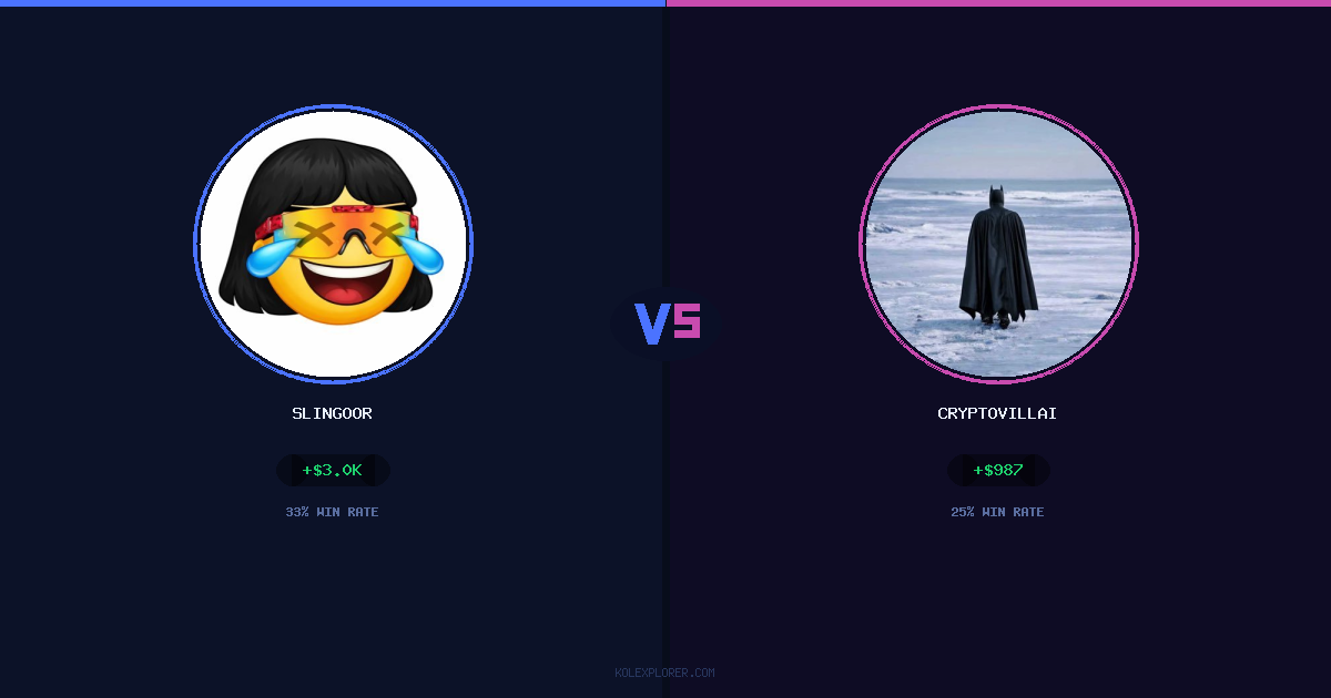 Slingoor vs Cryptovillain26 preview