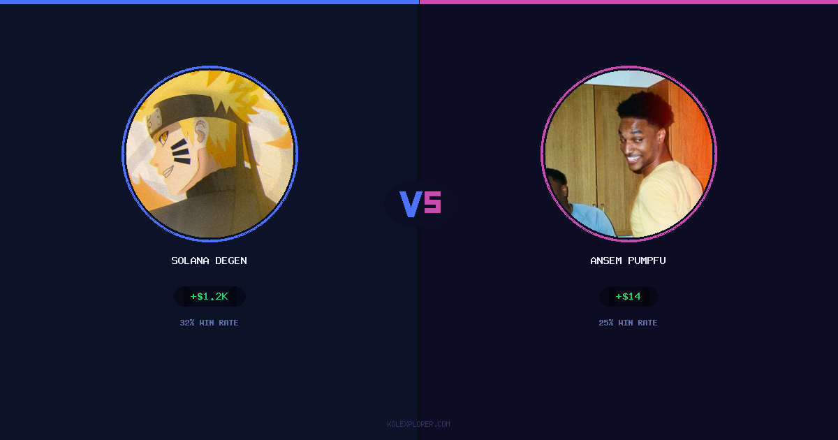 Solana degen vs Ansem Pumpfun preview
