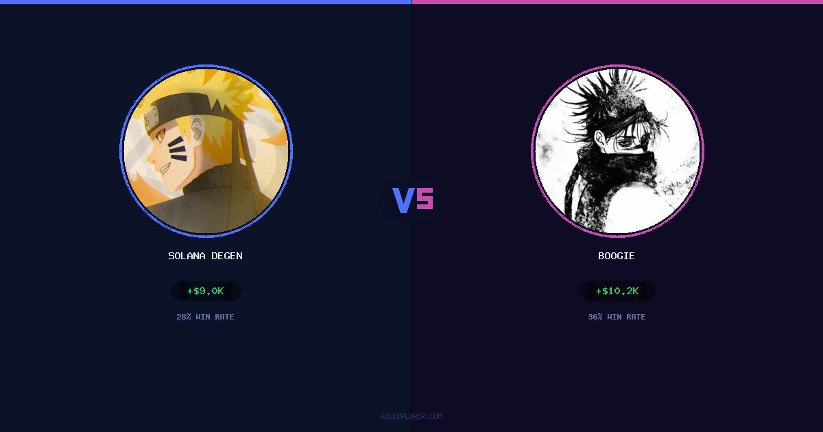 Solana degen vs Boogie preview
