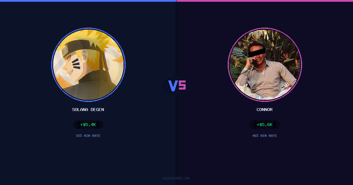Solana degen vs Connor preview