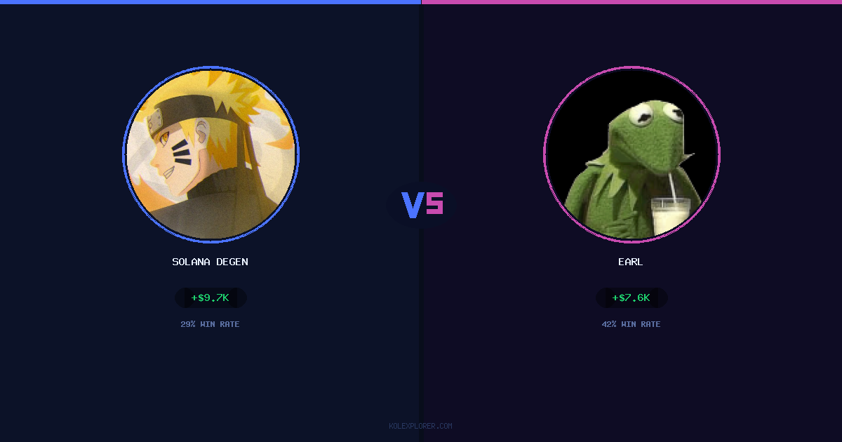 Solana degen vs Earl preview