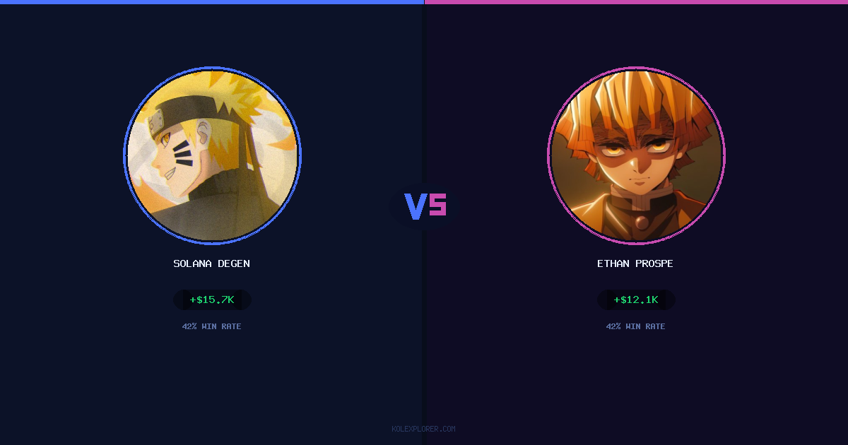 Solana degen vs Ethan Prosper preview