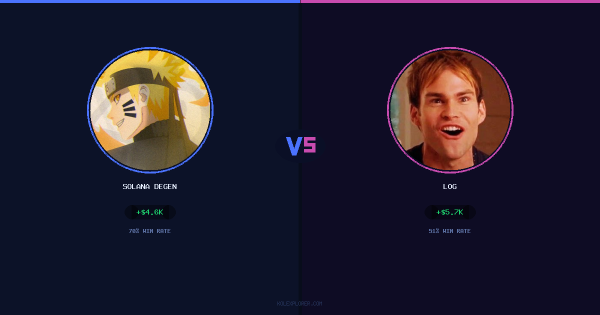 Solana degen vs Log preview