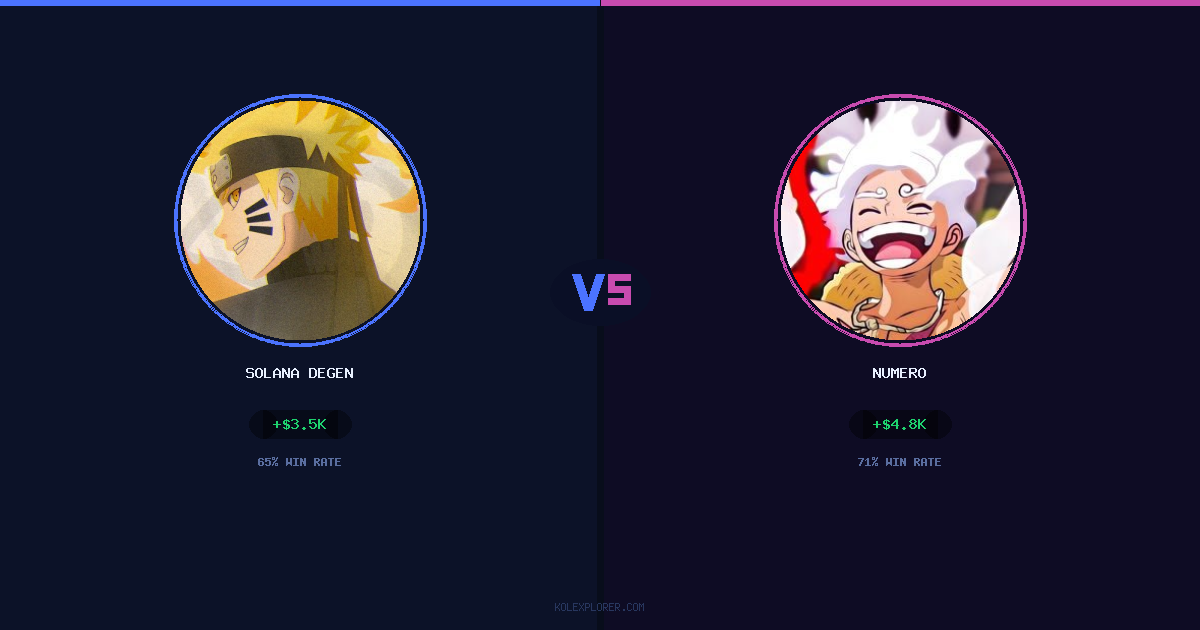Solana degen vs Numero preview