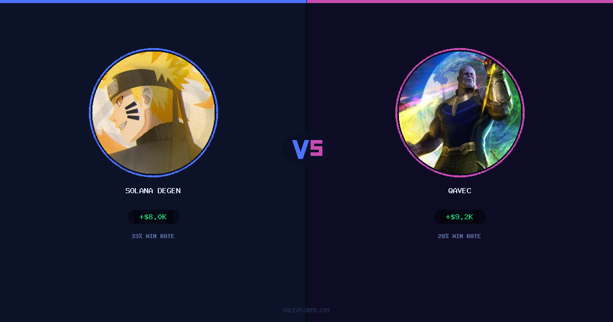 Solana degen vs Qavec preview