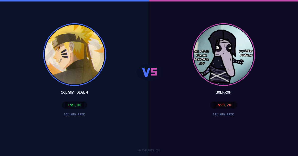 Solana degen vs Solkrow preview