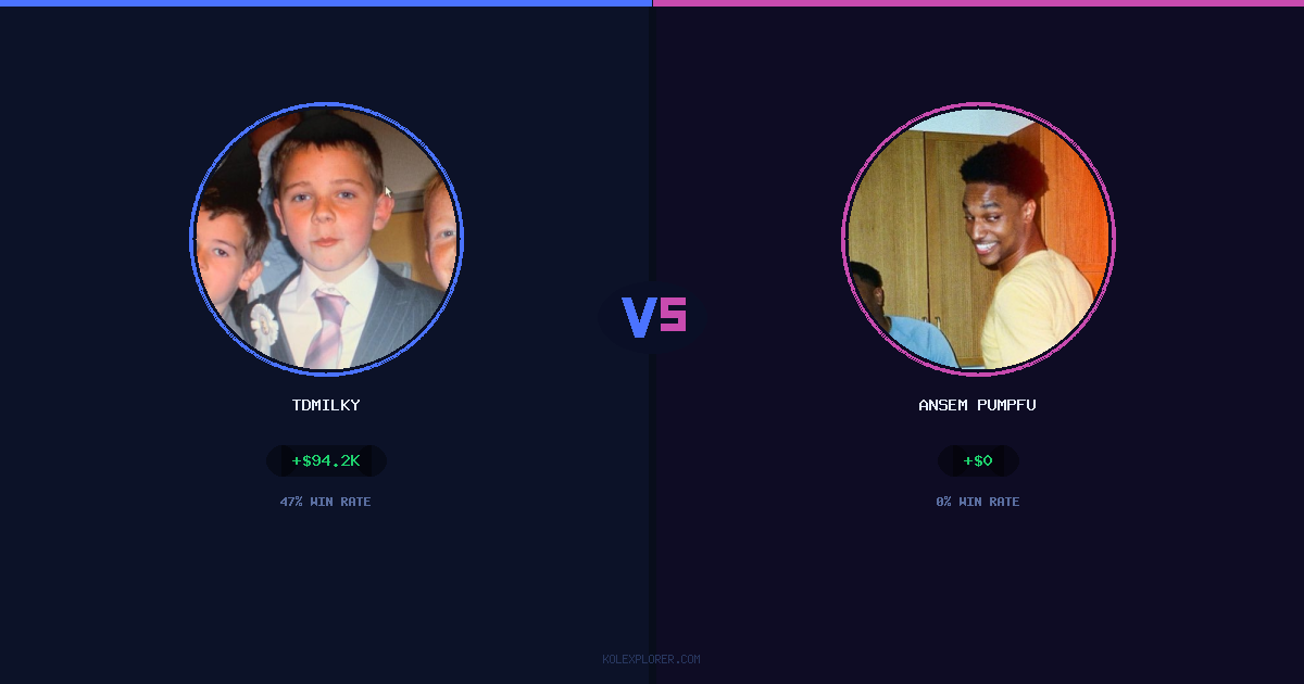 Tdmilky vs Ansem Pumpfun preview