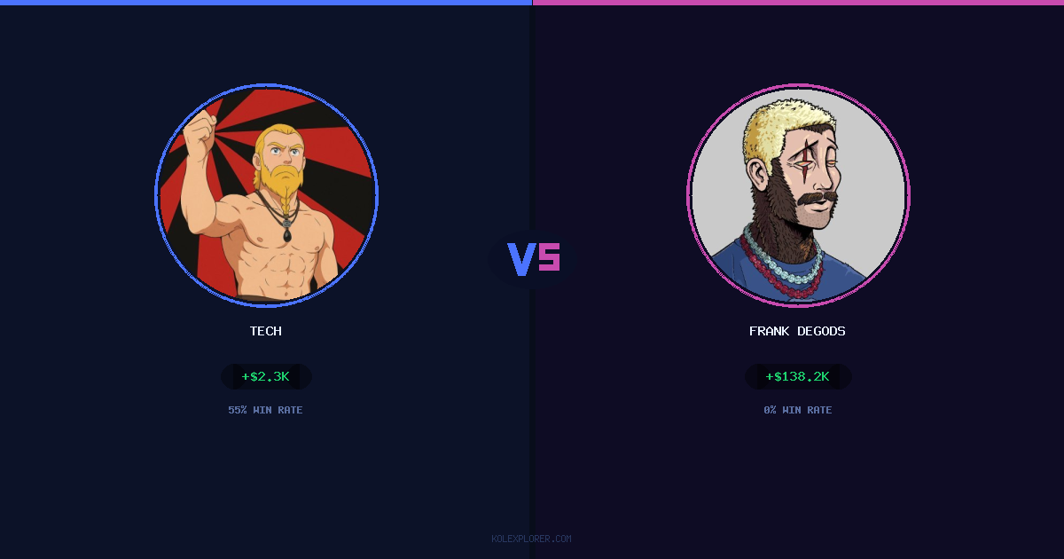 Tech vs Frank degods preview