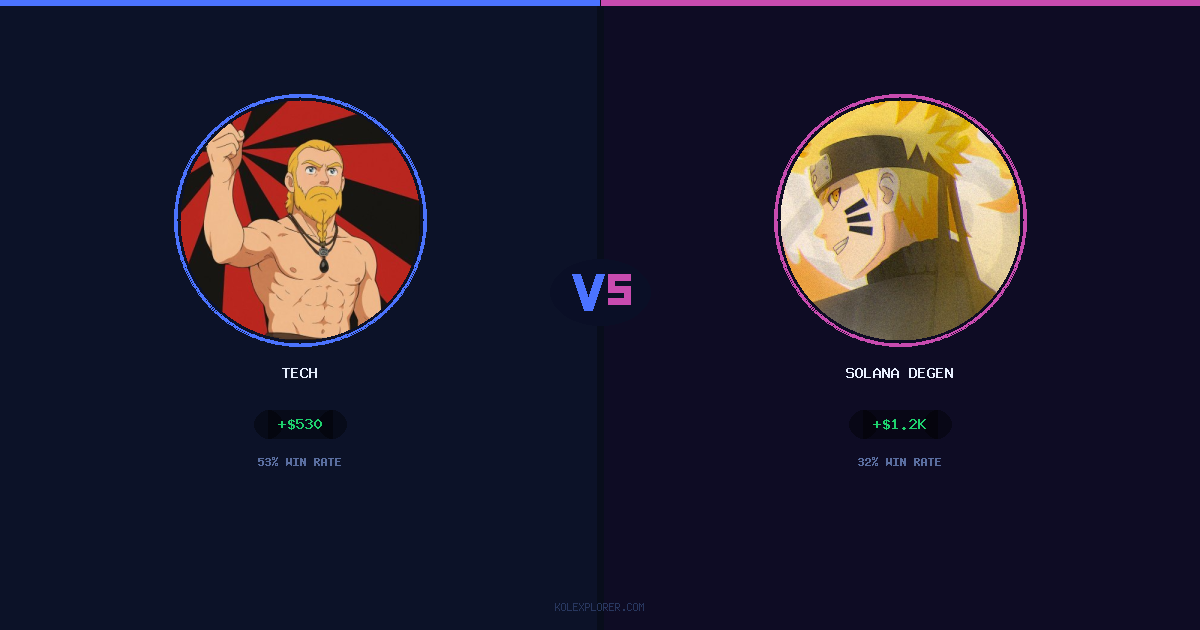 Tech vs Solana degen preview
