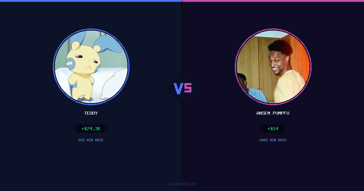 Teddy vs Ansem Pumpfun preview