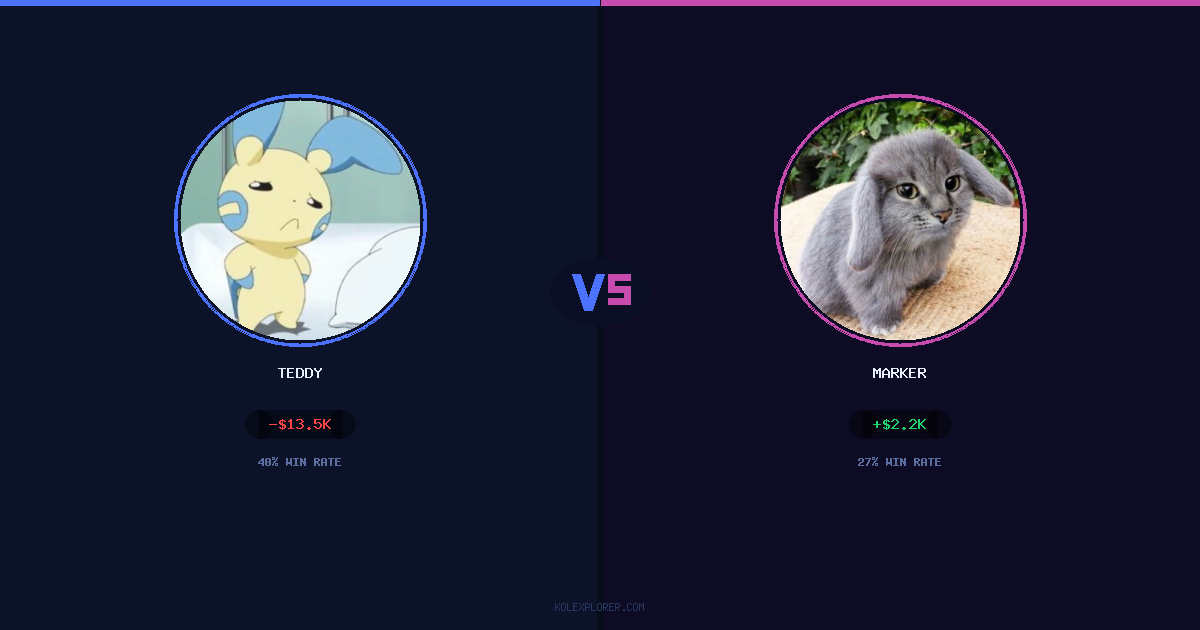 Teddy vs Marker preview