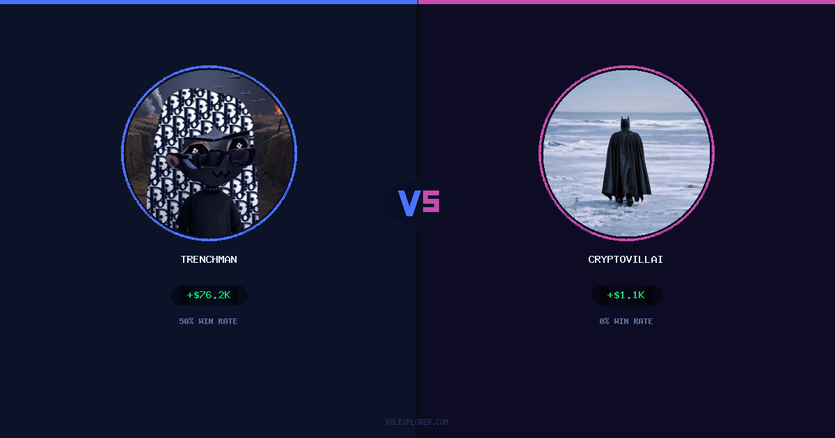 Trenchman vs Cryptovillain26 preview