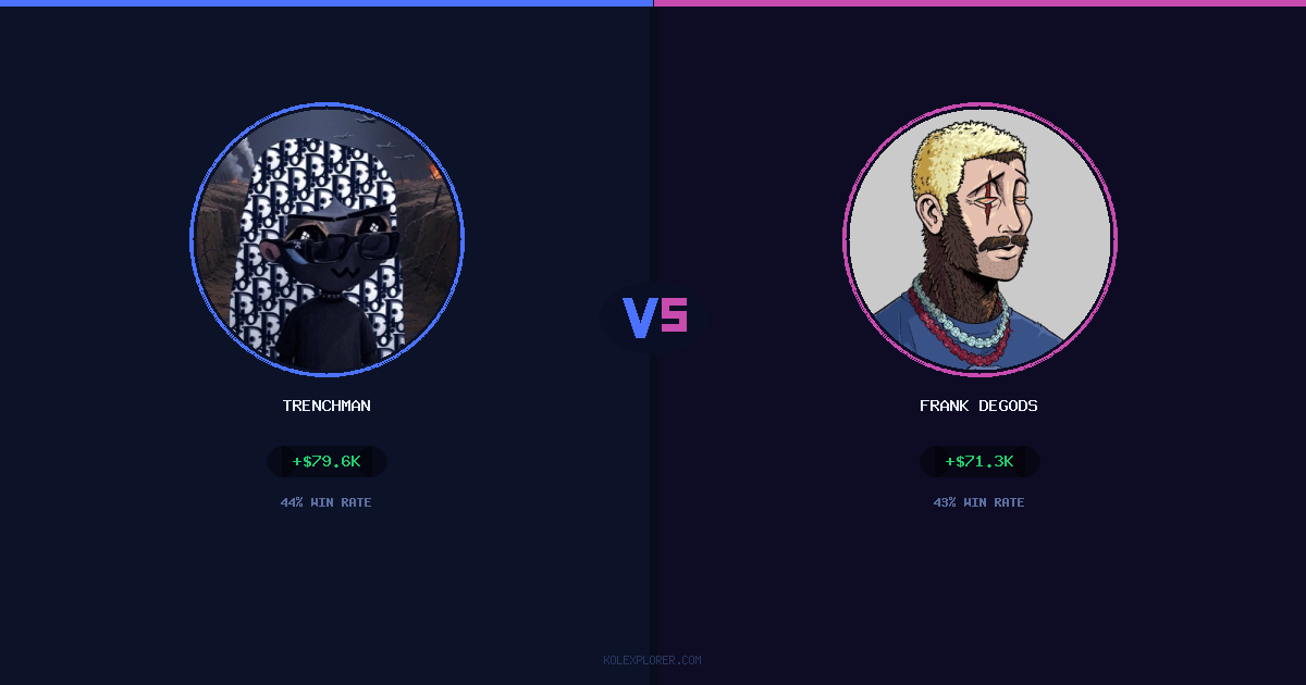 Trenchman vs Frank degods preview