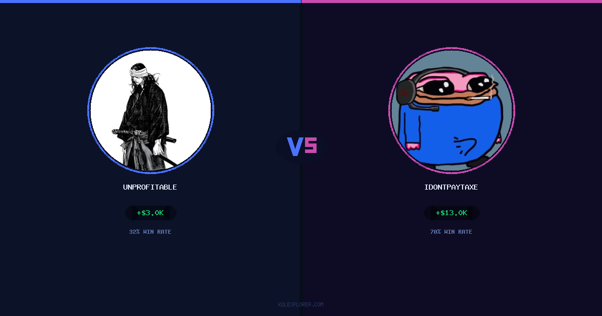 Unprofitable vs IdontPayTaxes preview