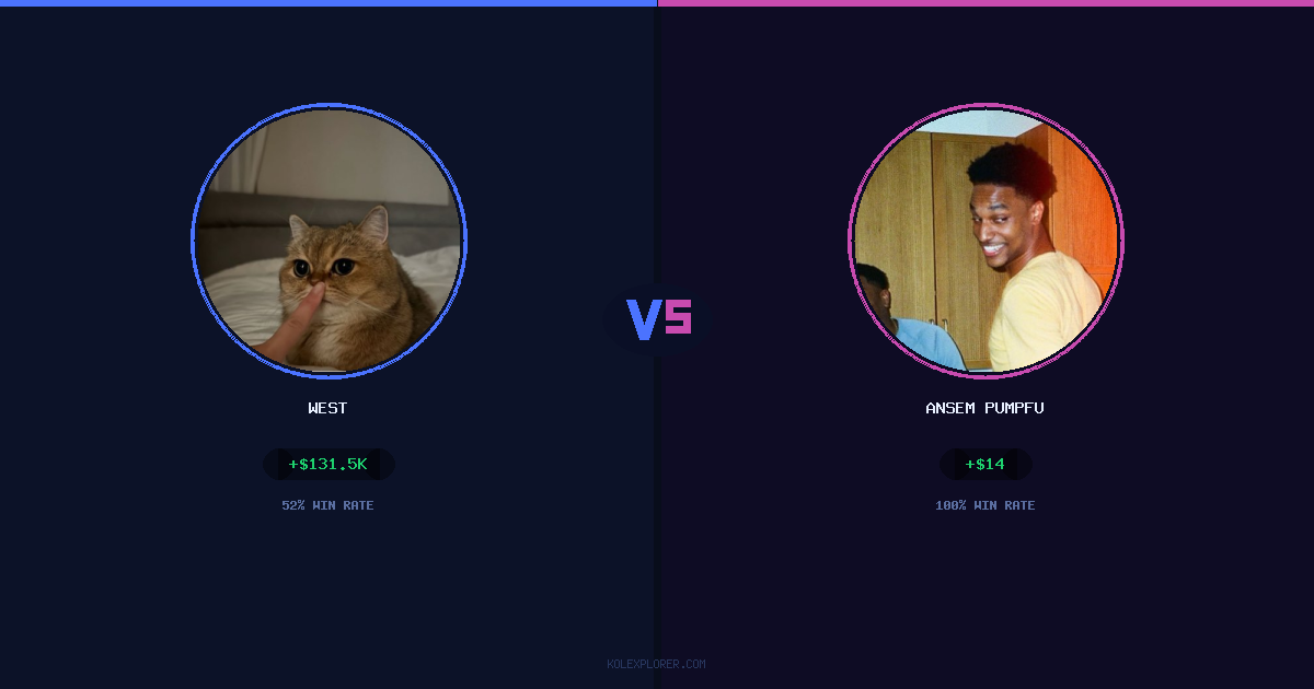 West vs Ansem Pumpfun preview