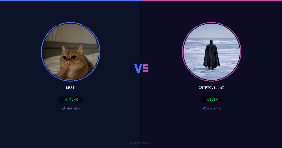 West vs Cryptovillain26 preview