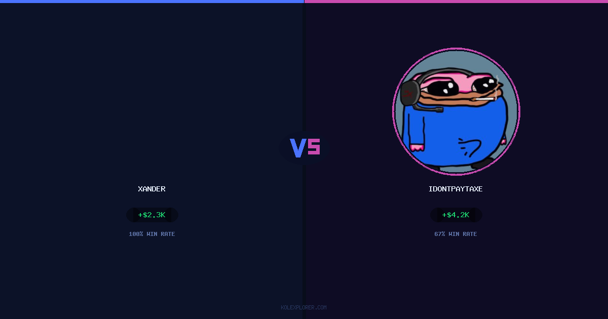 Xander vs IdontPayTaxes preview