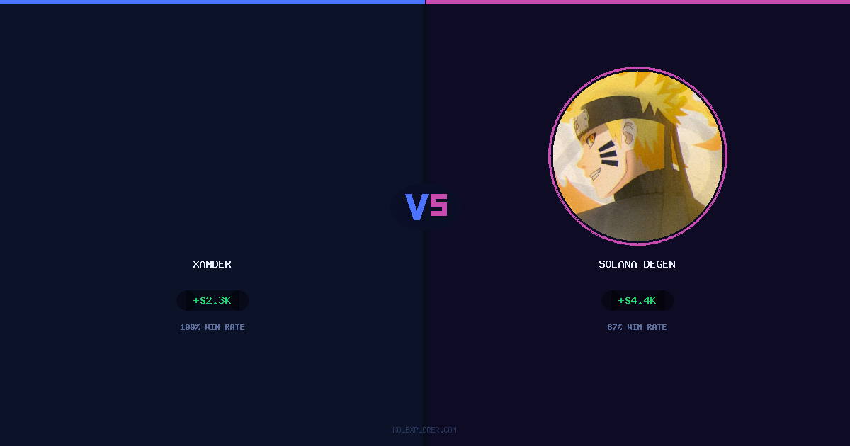 Xander vs Solana degen preview