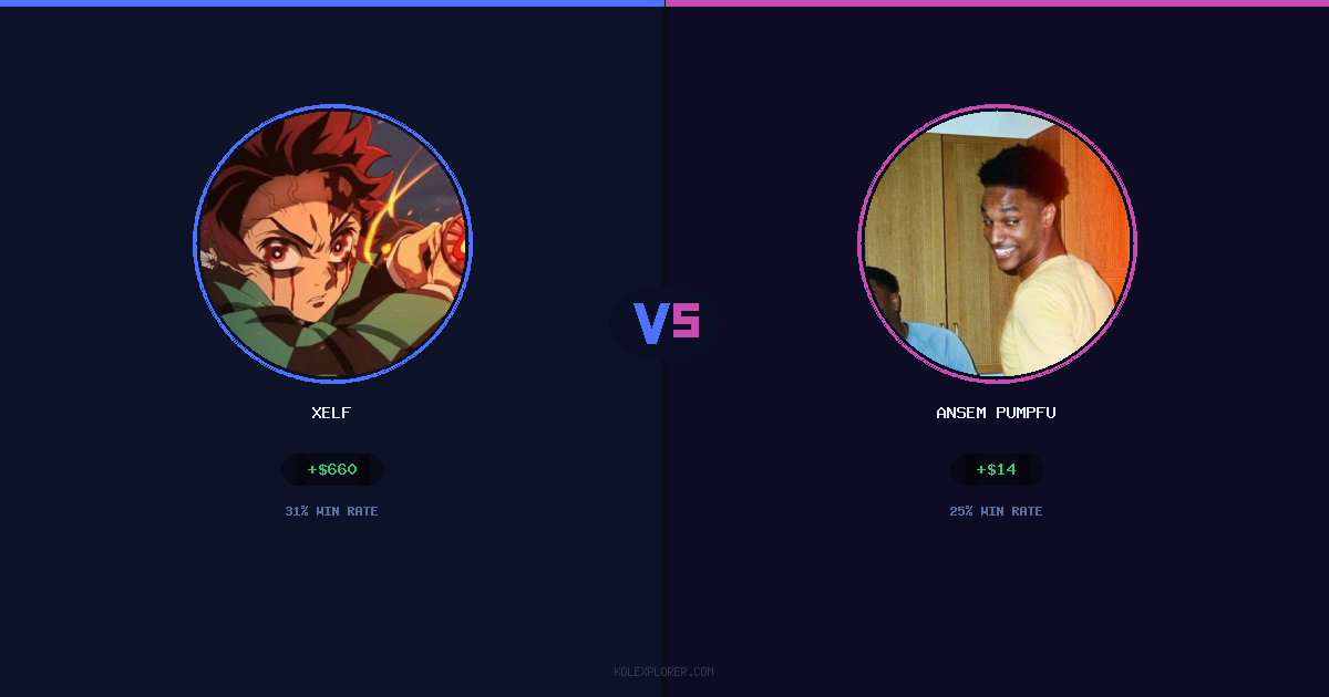 Xelf vs Ansem Pumpfun preview