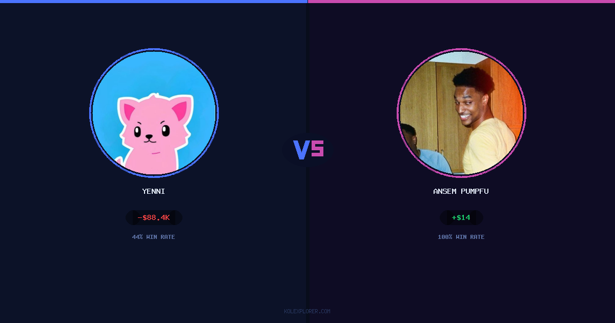 Yenni vs Ansem Pumpfun preview