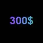 $300