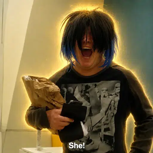 he