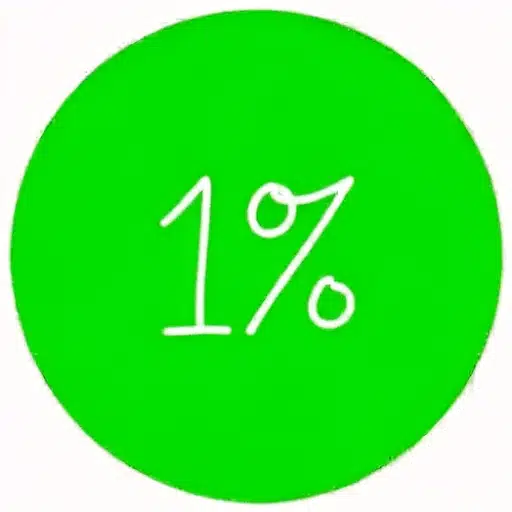 1% logo