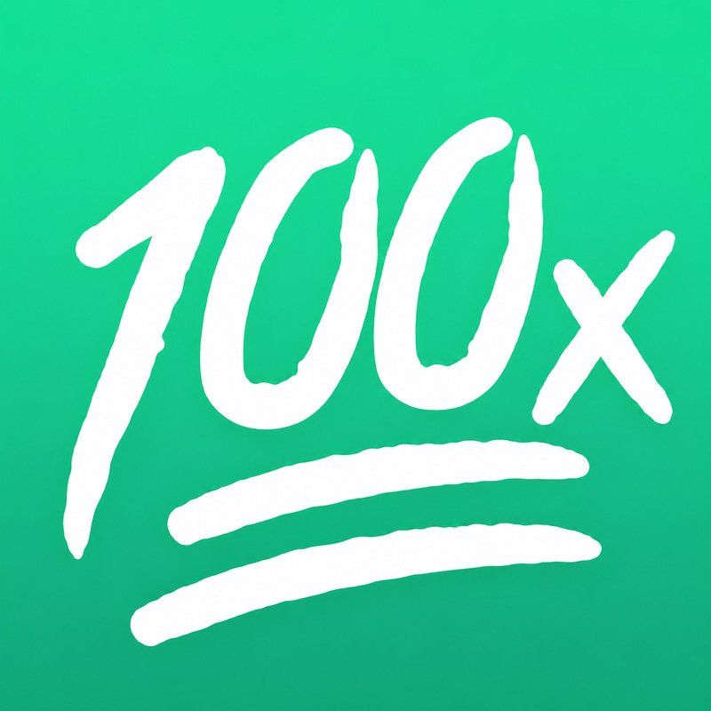 100x