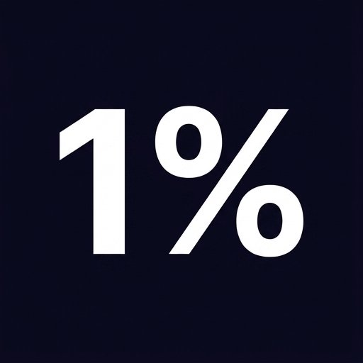 1%