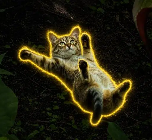 落ちる猫